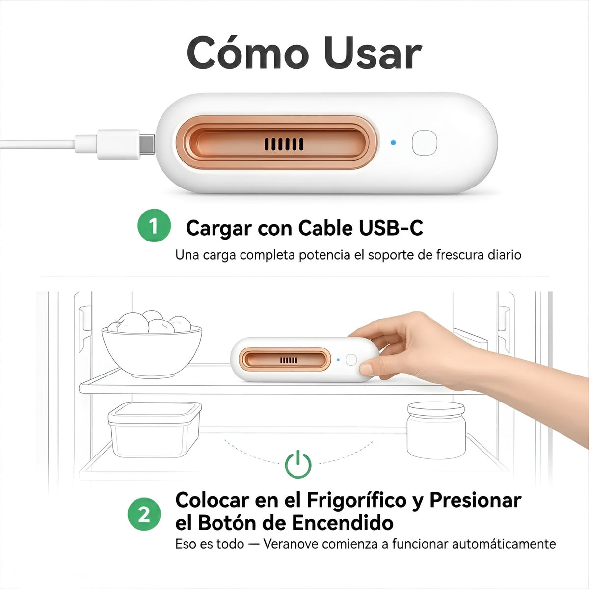 veranove™ Mantiene los alimentos frescos 4 veces más tiempo y reduce drásticamente tu factura del supermercado.